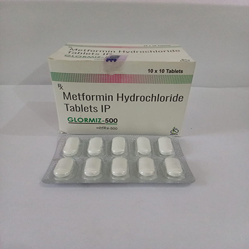 Product Name: GLORMIZ 500, Compositions of GLORMIZ 500 are Metformin Hydrochloride tablets IP - Arlig Pharma
