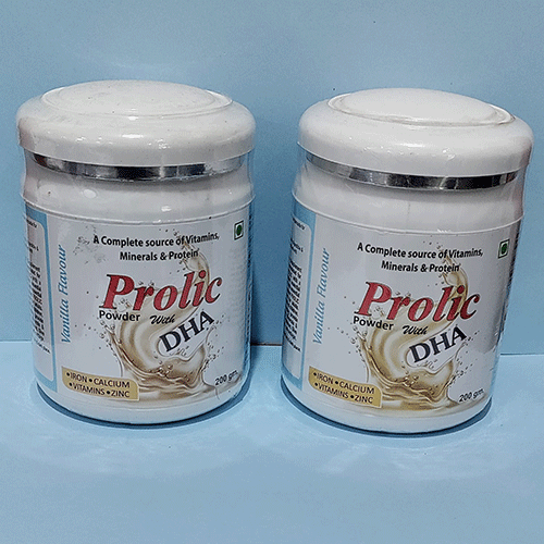 Product Name: Prolic DHA, Compositions of Prolic DHA are A Complete Source of Vitamines & Minerals & Protein - Anabolic Remedies Pvt Ltd