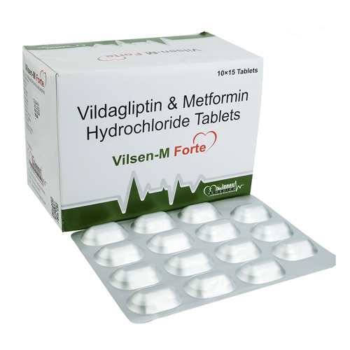 Product Name: Vilsen M Forte, Compositions of Vilsen M Forte are Vildagliptin & Metformin Hydrochloride - Senen Biotech