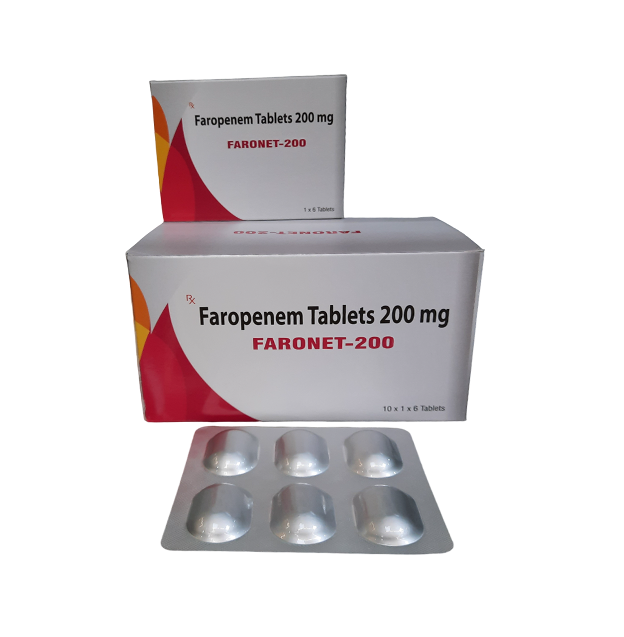 Product Name: FARONET 200, Compositions of FARONET 200 are Faropenem Tablets 200 mg - Human Biolife India Pvt. Ltd
