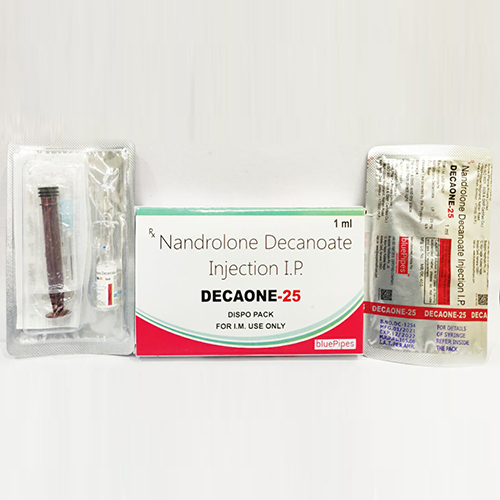 Product Name: DECAONE 25, Compositions of DECAONE 25 are Nandrolone Decanoate Injection I.P. - Bluepipes Healthcare
