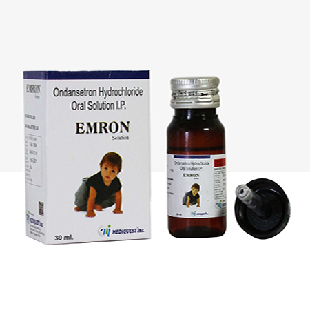 Product Name: EMRON, Compositions of EMRON are Ondansetron HCL Oral Solutiuons IP - Mediquest Inc
