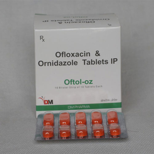 Product Name: Oftol OZ, Compositions of Oftol OZ are Ofloxacin & Ornindazole - DM Pharma