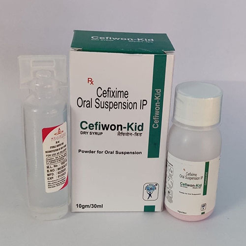 Product Name: Cefiwon Kid, Compositions of Cefiwon Kid are Cefixime Oral Suspension IP - WHC World Healthcare