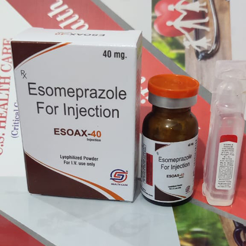 Product Name: ESOAX 40, Compositions of ESOAX 40 are Esomeprazole For Injection - C.S Healthcare
