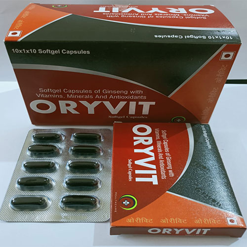 Product Name: Oryvit, Compositions of Oryvit are Ginseng with vitamins minerals and antioxidants - Oriyon Healthcare