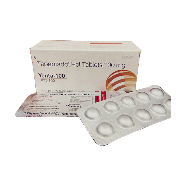 Product Name: YENTA 100, Compositions of YENTA 100 are Tapentadol 100 mg - Fawn Incorporation