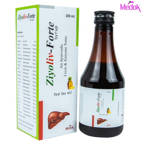 Product Name: Ziyo liv forte, Compositions of Ziyo liv forte are ayurvedic  - Medok Life Sciences Pvt. Ltd