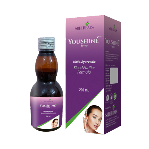 Product Name: Youshine, Compositions of Youshine are 100% Ayurvedic Blood Purifier Formula - Sbherbals