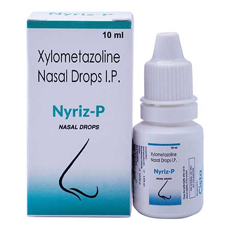 Product Name: Nyriz P, Compositions of Nyriz P are Xylometazoline HCL. 0.5%, Nasal spray for Pedriatric use - Cista Medicorp