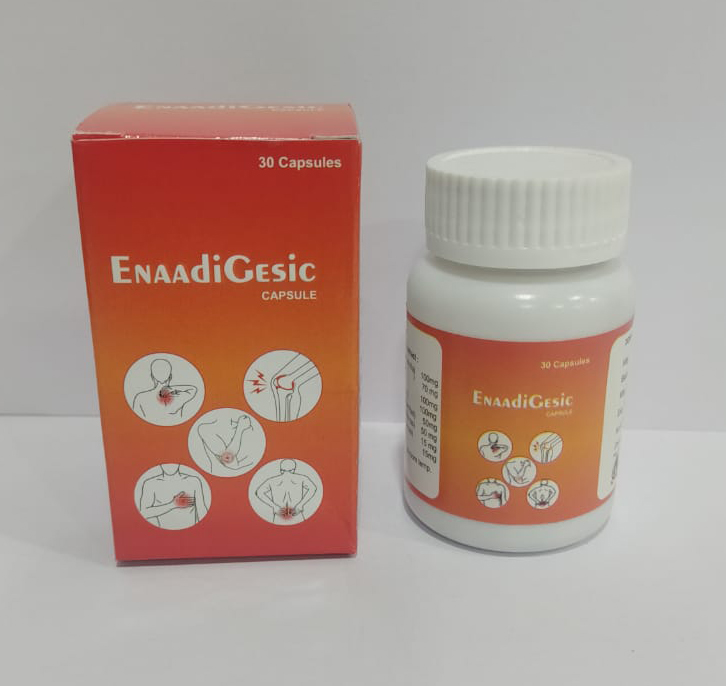 Product Name: Enaadi Gesic, Compositions of Enaadi Gesic are An Ayurvedic Proprietary Medicine - Aadi Herbals Pvt. Ltd