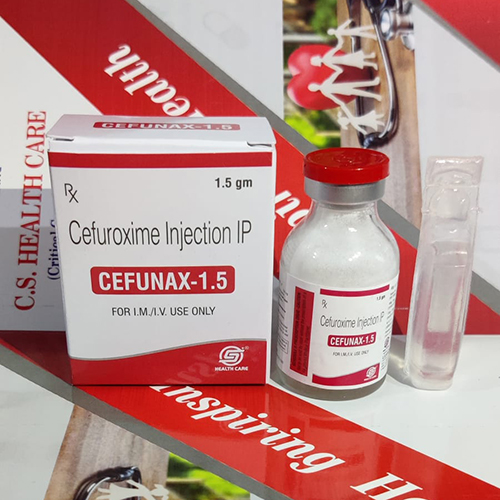 Product Name: CEFUNAX 1.5, Compositions of CEFUNAX 1.5 are Cefuroxime Injection IP - C.S Healthcare