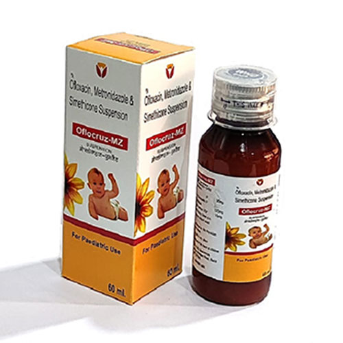 Product Name: Oflocruz MZ, Compositions of Oflocruz MZ are OFLOXACIN + METRONIDAZOLE+Simethicone - Biocruz Pharmaceuticals Private Limited