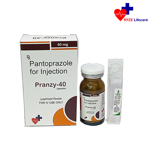 Product Name: Pranzy  40 , Compositions of Pranzy  40  are Pantoprazole for Injection - Ryze Lifecare