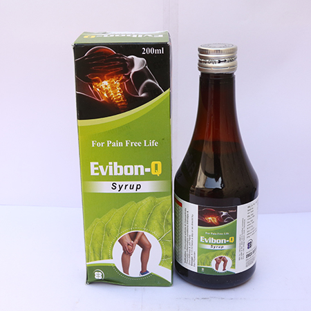 Product Name: Evibon Q, Compositions of Evibon Q are For pain free life - Eviza Biotech Pvt. Ltd