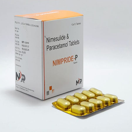 Product Name: Nimpride P, Compositions of Nimpride P are Nimesulide And Paracetamol Tablets - Noxxon Pharmaceuticals Private Limited