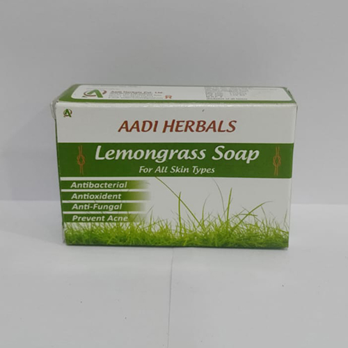 Product Name: Lemongrass Soap, Compositions of Lemongrass Soap are Ante Bacterial,Antioxidant,Anti fungal,Prevent Acne - Aadi Herbals Pvt. Ltd