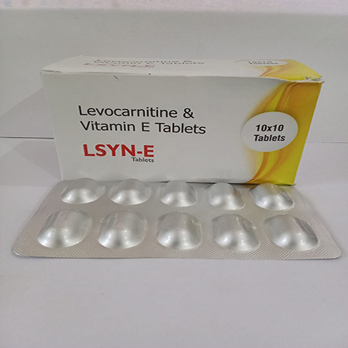 Product Name: LSYN_E , Compositions of LSYN_E  are Levocarnitine & Vitamin E Tablets  - Arlig Pharma