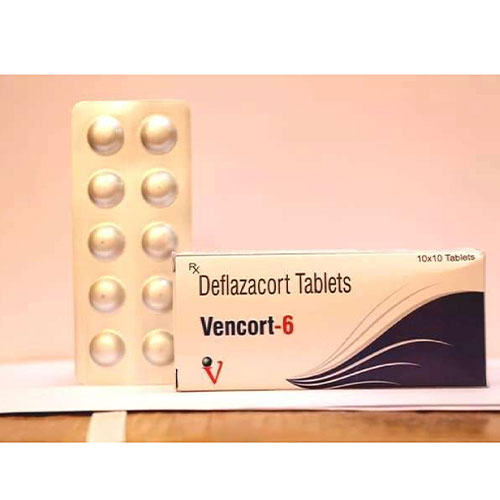 Product Name: Vencort 6, Compositions of Vencort 6 are Deflazacort - Venix Global Care Private Limited