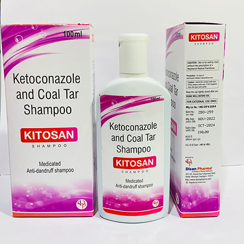 Product Name: Kitosan, Compositions of Kitosan are ketoconazole and Coal Tar Shampoo - Disan Pharma