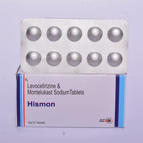 Product Name: Hismon, Compositions of are LEVOCETRIZINE 5mg, MONTELUKAST 10mg - Aeon Remedies