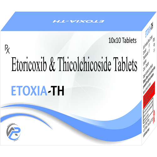 Product Name: EtoxianTH, Compositions of EtoxianTH are Etoricoxib & Thiocolchicoside Tablets - Ambrosia Pharma