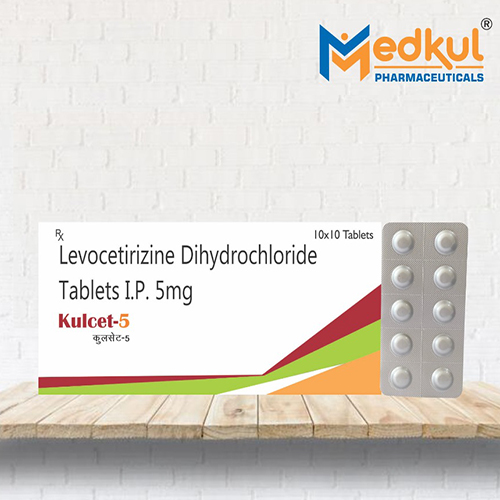 Product Name: Kulcet , Compositions of Kulcet  are Levocetirizine Dihydrochloride Tablets - Medkul Pharmaceuticals