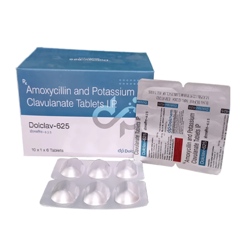 Product Name: Dolclav 625, Compositions of Dolclav 625 are Amoxycillin and Potassium Clavulanate Tablets UP - Dolchem Pharmaceuticals Private Limited