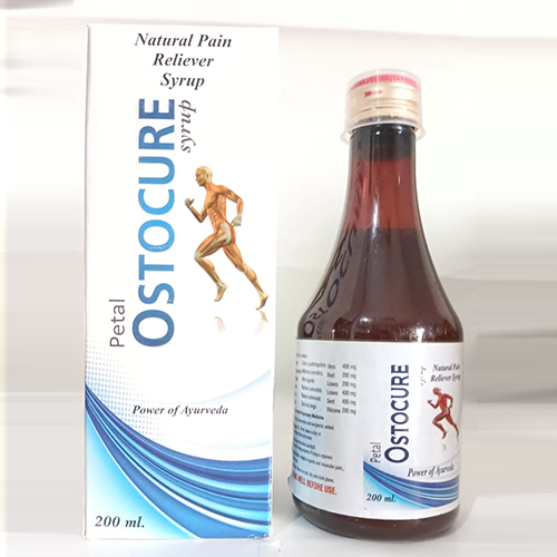 Product Name: Ostocure, Compositions of Ostocure are Natural  Pain Reliever Syrup - Petal Healthcare