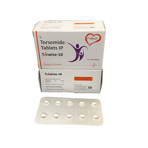 Product Name: Torwise 10, Compositions of Torwise 10 are Toresmide Tablets IP - Arlak Biotech