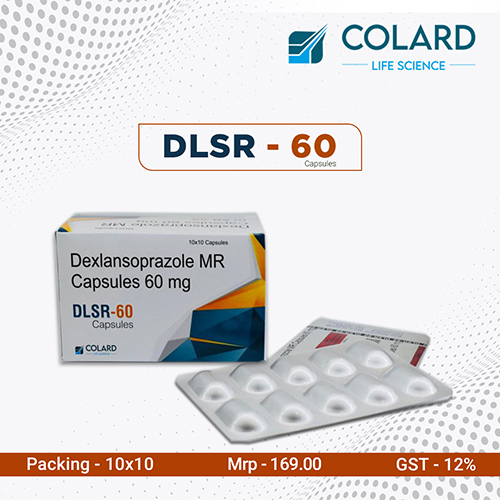 Product Name: DLSR   60, Compositions of DLSR   60 are Dexlansoprazole MR Capsules 60mg - Colard Life Science