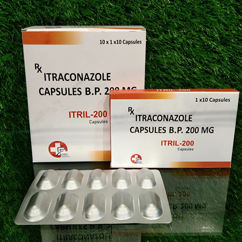 Product Name: Itril 200, Compositions of Itril 200 are Itraconazole Capsules  Bp 200 mg - Crossford Healthcare