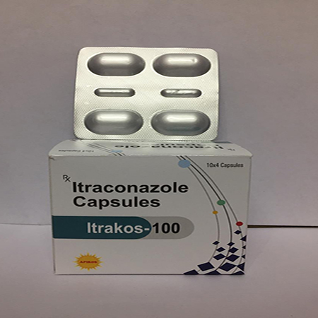 Product Name: ITRAKOS 100, Compositions of ITRAKOS 100 are Itraconazole Capsules - Apikos Pharma