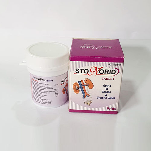 Product Name: Stonorid, Compositions of Stonorid are Getrid of Stones & Ureteric Colics - Pride Pharma