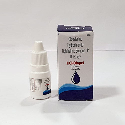Product Name: Uci Olopet, Compositions of Uci Olopet are Olopatadine Hydrochloride Ophathalmic Solution IP - Pride Pharma