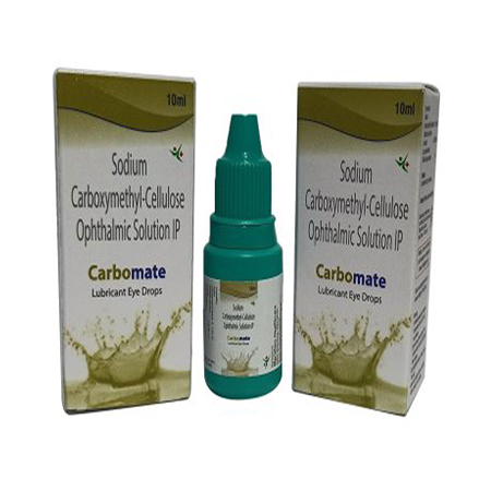 Product Name: Carbomate Lubricant, Compositions of Carbomate Lubricant are Sodium Carboxymethyl-Cellulose Ophthalmic Solution IP - Meridiem Healthcare