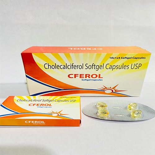 Product Name: Cferol, Compositions of Cferol are Cholecalciferol Softgel Capsules USP - Disan Pharma