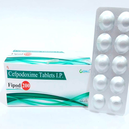 Product Name: FIPOD  200, Compositions of FIPOD  200 are Cefpodoxime Tablets IP - Ozenius Pharmaceutials