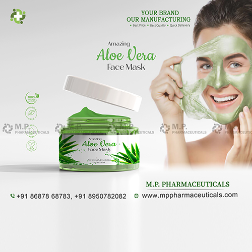 Product Name: Alovera Face Mask, Compositions of Alovera Face Mask are Alovera Face Mask - M.P Pharmaceuticals