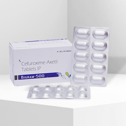 Product Name: Bigram 500, Compositions of Bigram 500 are Cefuroxime Axetil Tablets IP - Velox Biologics Private Limited