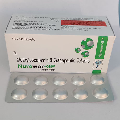 Product Name: Nurowor GP, Compositions of Nurowor GP are Methylcobalamin & Gabapentin Tablets - WHC World Healthcare