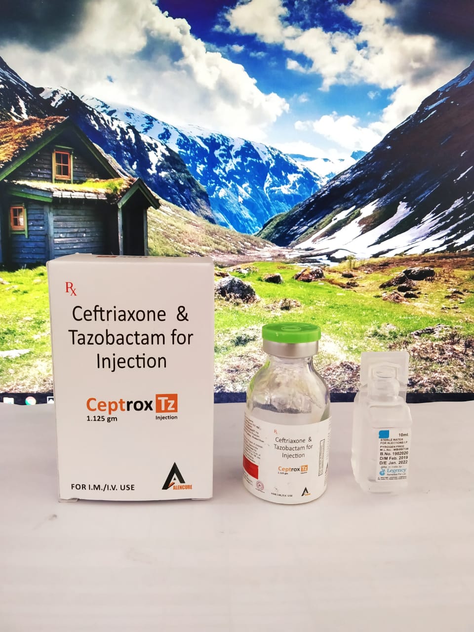 Product Name: CEPTROX TZ, Compositions of CEPTROX TZ are Ceftriaxone & Tazobactam For Injection - Alencure Biotech Pvt Ltd