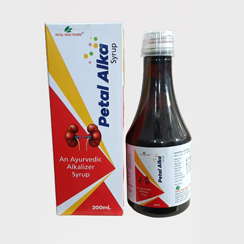 Product Name: Petal Alka, Compositions of An Ayurvedic Alkalyzer Syrup are An Ayurvedic Alkalyzer Syrup - Petal Healthcare