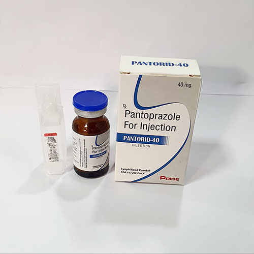 Product Name: Pantorid 40, Compositions of Pantorid 40 are Pantaprazole for Injection - Pride Pharma