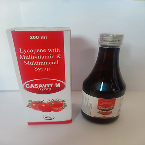 Product Name: Casavit M, Compositions of Casavit M are Lycopene with Multivitamin & Multimineral  - Medicasa Pharmaceuticals