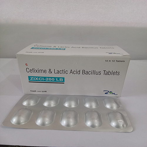 Product Name: ZIXCI 200 LB , Compositions of ZIXCI 200 LB  are Cefixime & lactic Acid Bacillus Dispersible Tablets  - Arlig Pharma