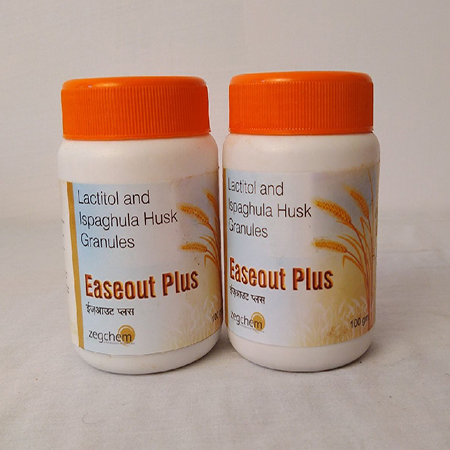 Product Name: Easeout Plus, Compositions of Easeout Plus are Lactitol and Ispaghula Husk Granules - Zegchem