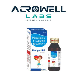 Product Name: Resipar IBP, Compositions of Resipar IBP are Paracetamol & Ibuprofen Suspension - Acrowell Labs Private Limited