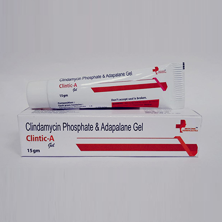 Product Name: Clintic A, Compositions of Clintic A are Clindamycin Phosphate & Adapalene Gel - Ronish Bioceuticals