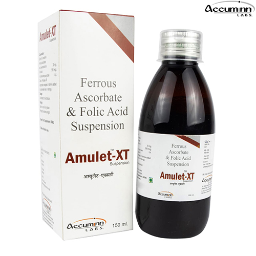 Product Name: Amulet XT, Compositions of Amulet XT are Ferrous Ascrobate & Folic Acid Suspension - Accuminn Labs